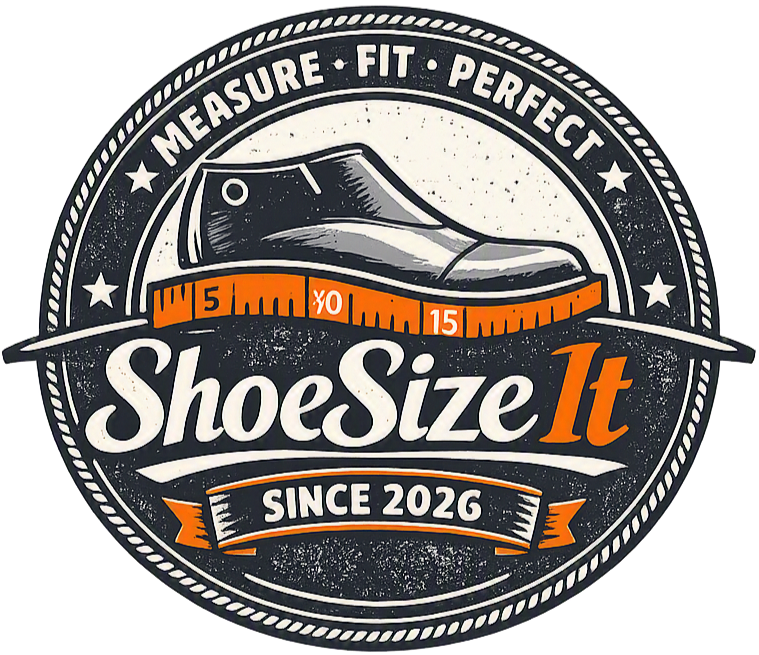 ShoeSizeIt badge: Measure, Fit, Perfect